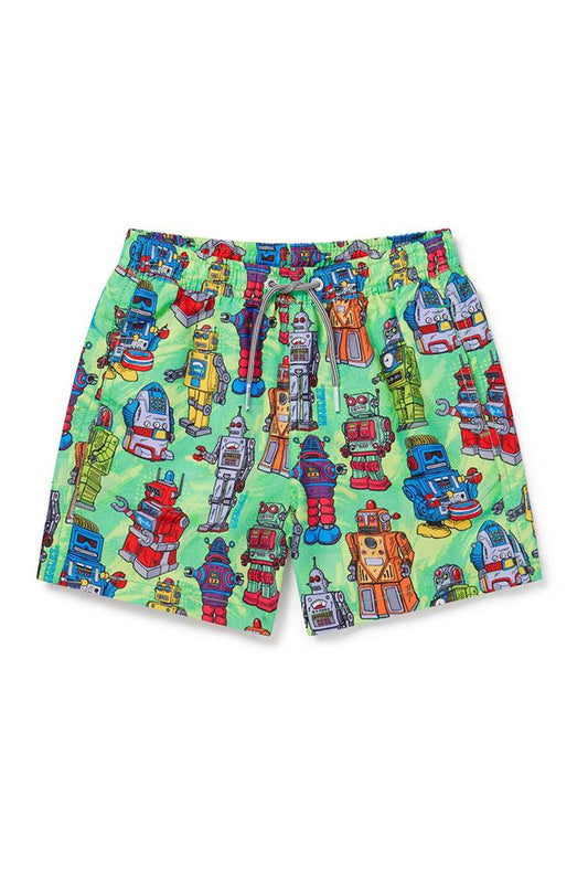 BOXER Bambino BOARDIES con elastico  CORTO Verde