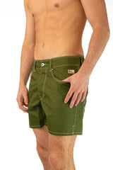 BOXER PIATTO UOMO  VERDE NEWBEACH 029ALGA ROY ROGER'S 