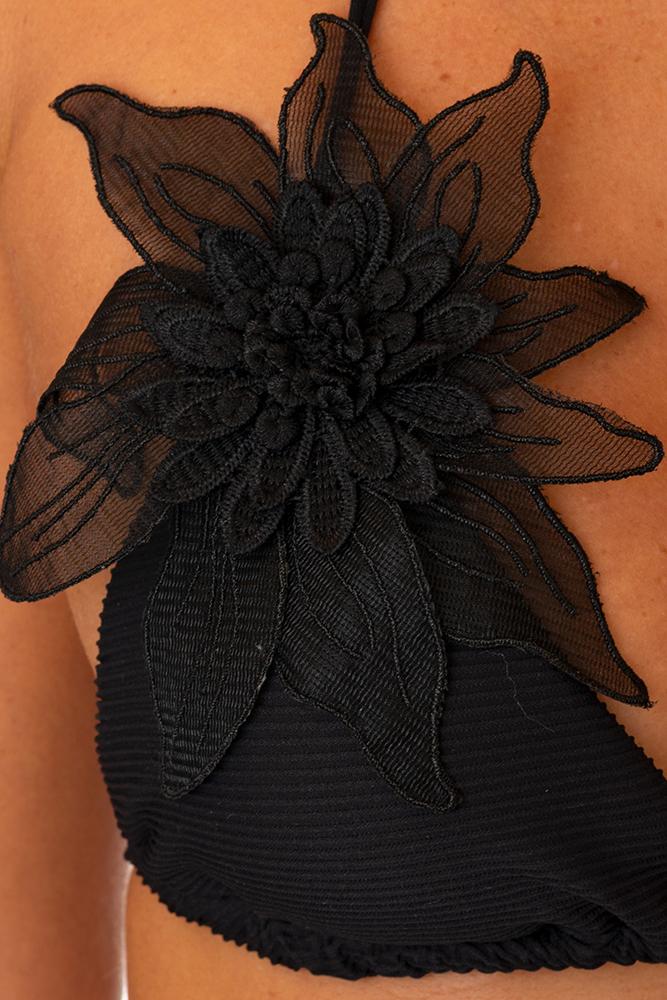 BIKINI TRIANGOLO DONNA  NERO SS18RG01SL40 NERO RAFFAELA D'ANGELO 