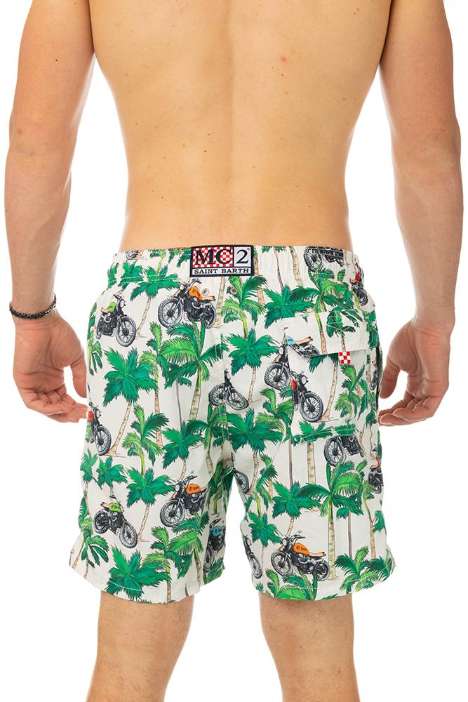 BOXER Uomo MC2 SAINT BARTH con elastico  CORTO Bianco