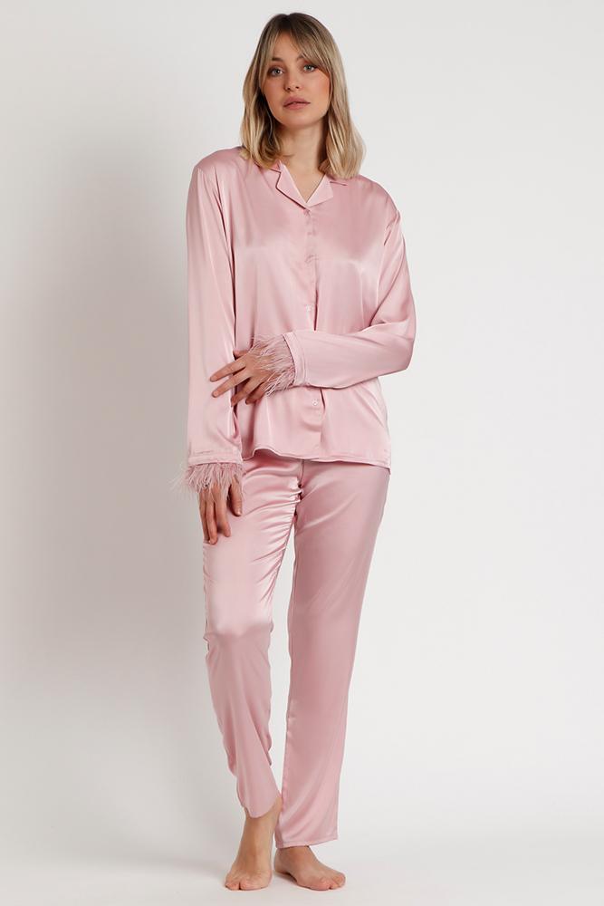 PIGIAMA AUTUNNO/INVERNO DONNA  ROSA