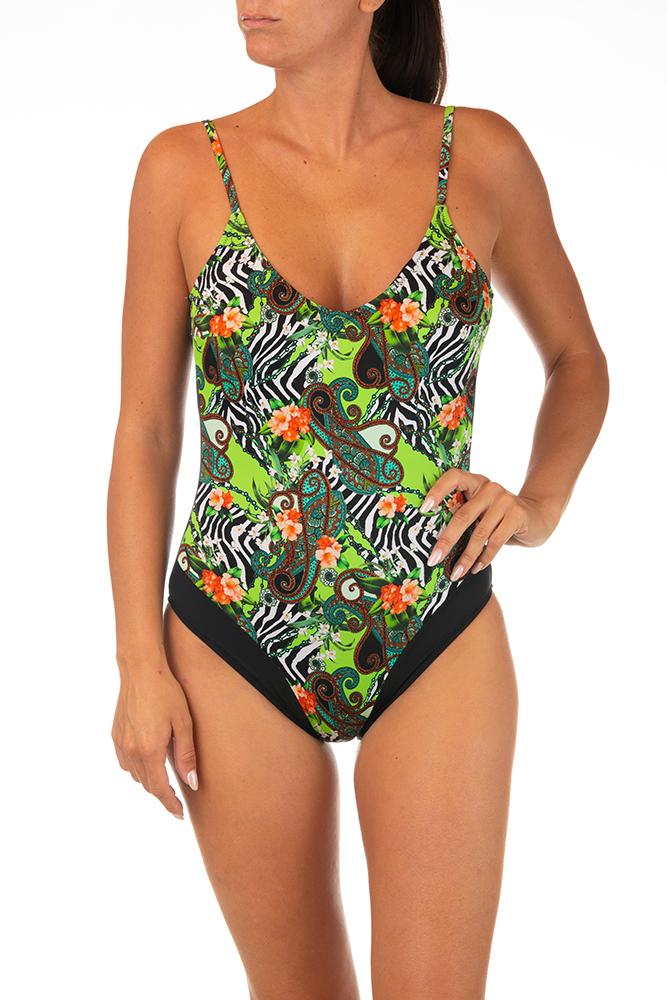 INTERO  IMBOTTITO DONNA  VERDE SELENE JUNGLE OLYMARE 