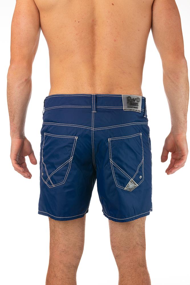 BOXER PIATTO UOMO  BLU NAVY BEACHPOCKET NAVY ROY ROGER'S 