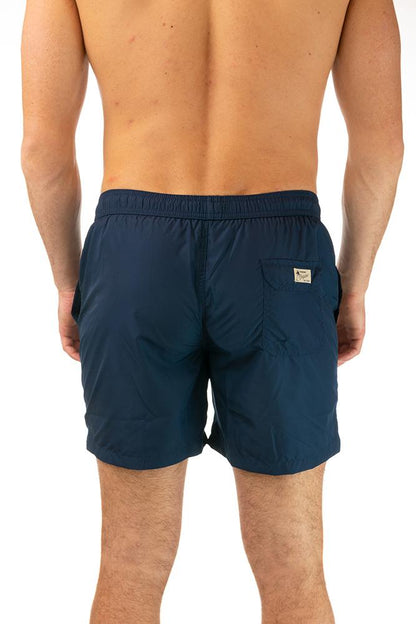 BOXER Uomo IMPURE con elastico  CORTO Blu