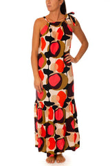 ABITO DONNA  ARANCIO W2074 CF63 RAGGIANTI 