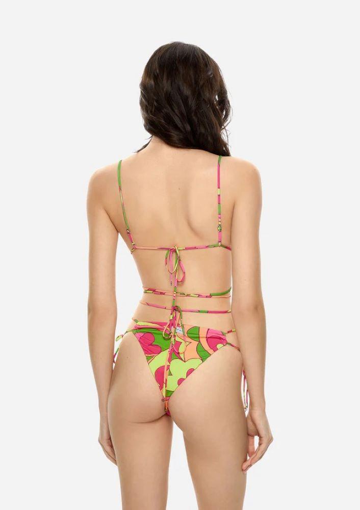 BIKINI Donna ME FUI TRIANGOLO  slip con fiocchi Fucsia