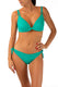 BIKINI Donna MARETTE FERRETTO Coppa C slip regolare Verde