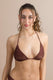 MIX REGGISENO Donna BE BEACH TRIANGOLO   Marrone lurex