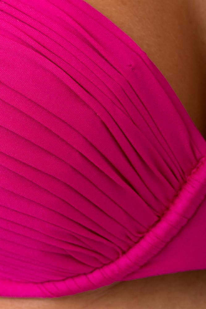 BIKINI Donna ROIDAL COPPA PREFORMATA Coppa C slip Alto Fucsia