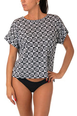 MAGLIA DONNA  NERO/BIANCO 125227 NERO Isabelle 