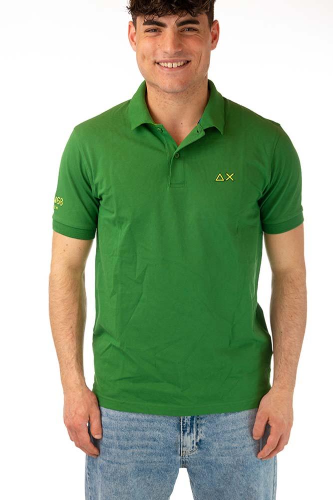 MAGLIA POLO UOMO  VERDE CA34140 88VERDE SUN 68 