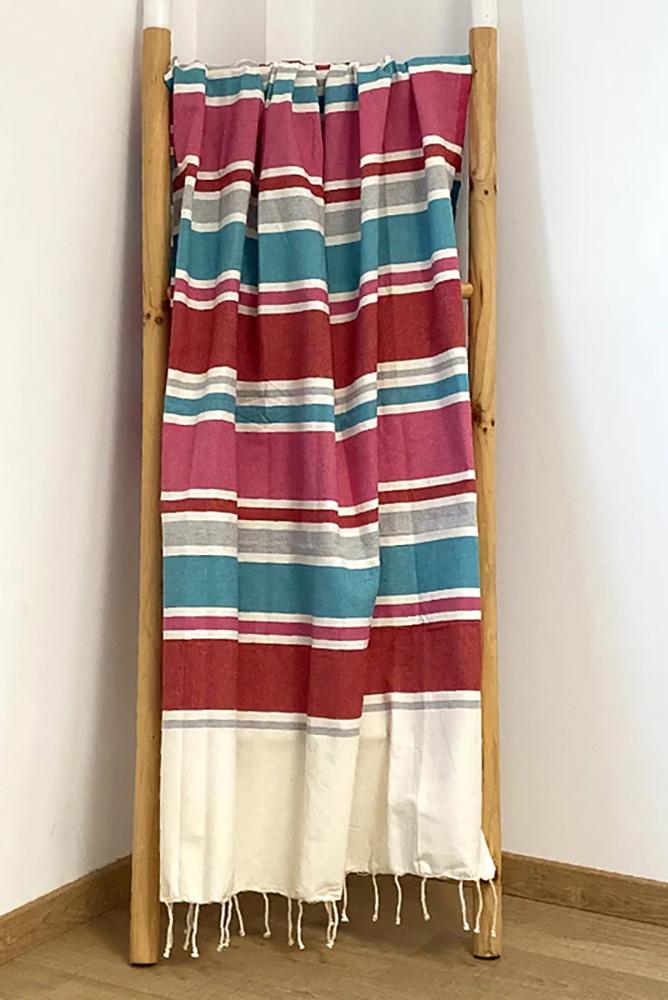 TELO MARE COTONE UNISEX  AZZURRO