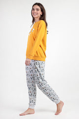 PIGIAMA DONNA SENAPE PEANUTS 63429 SNOOPY PEANUTS 