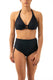 BIKINI Donna OLIVIA FERRETTO Coppa C slip Alto Nero