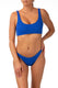 BIKINI Donna BANANA MOON BRASSIERE  slip regolare Blu