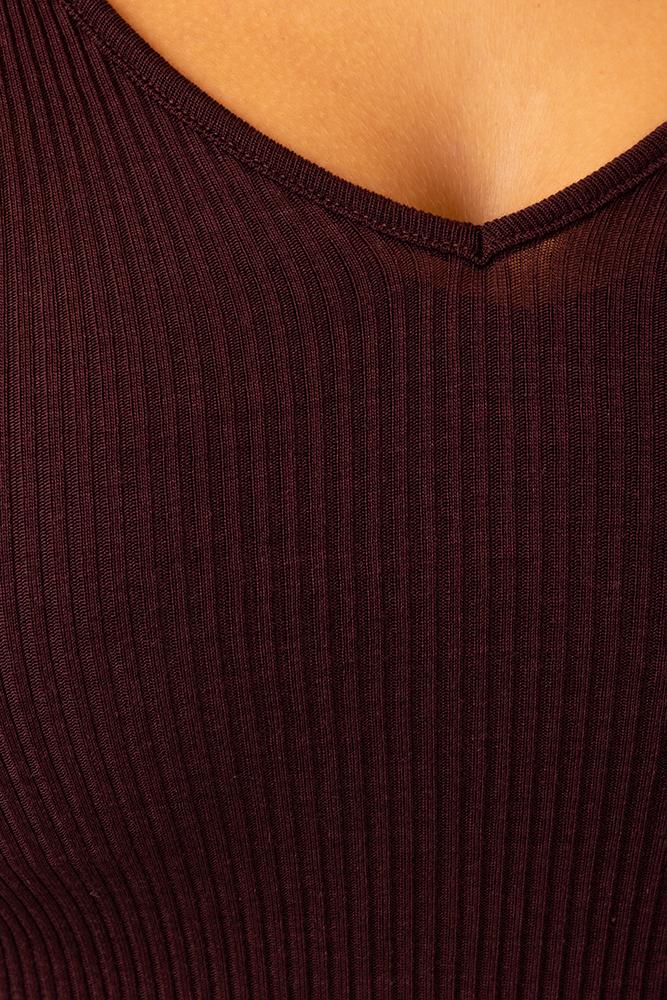 MAGLIA A MANICHE LUNGHE DONNA LANA E SETA 3486 VIOLA Oscalito 