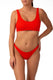 BIKINI Donna BANANA MOON BRASSIERE  slip regolare Rosso
