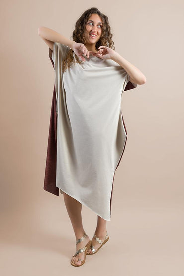  BICOLOR MARRONE AVORIO LUREX BE BEACH 