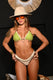 BIKINI Donna nina27 TRIANGOLO  slip brasiliana Verde