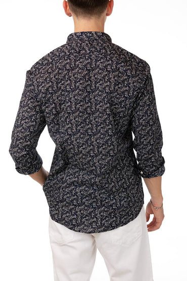MAGLIA Uomo IMPURE CAMICIA   Blu fantasia