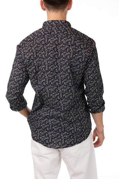 MAGLIA Uomo IMPURE CAMICIA   Blu fantasia