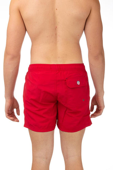 BOXER Uomo US POLO con elastico  CORTO Rosso