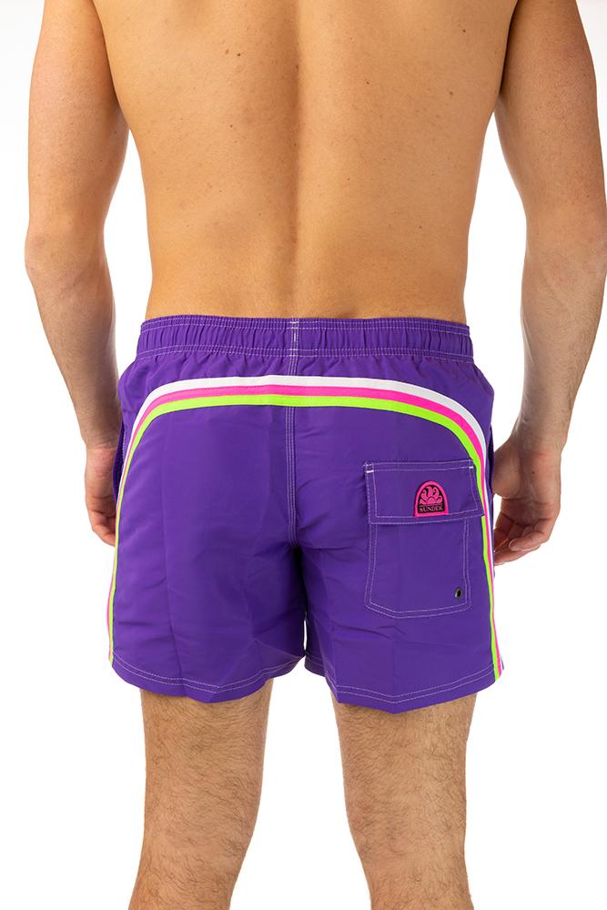 BOXER Uomo SUNDEK con elastico  CORTO Viola