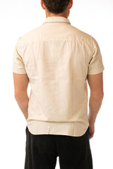 MAGLIA CAMICIA UOMO  SABBIA