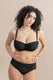 BIKINI Donna BERNE' MABEL FASCIA Coppa DD slip Alto Nero