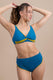 BIKINI Donna RAGGIANTI BRASSIERE  slip coprente Oceano/senape