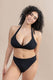 BIKINI Donna PAIN DE SUCRE BRASSIERE Coppa C slip Alto Nero