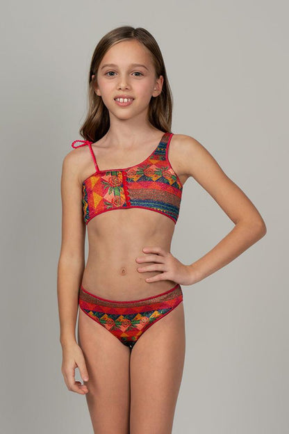 BIKINI FASCIA BAMBINA  VIOLA FJ220221 FRIDA FXXK 