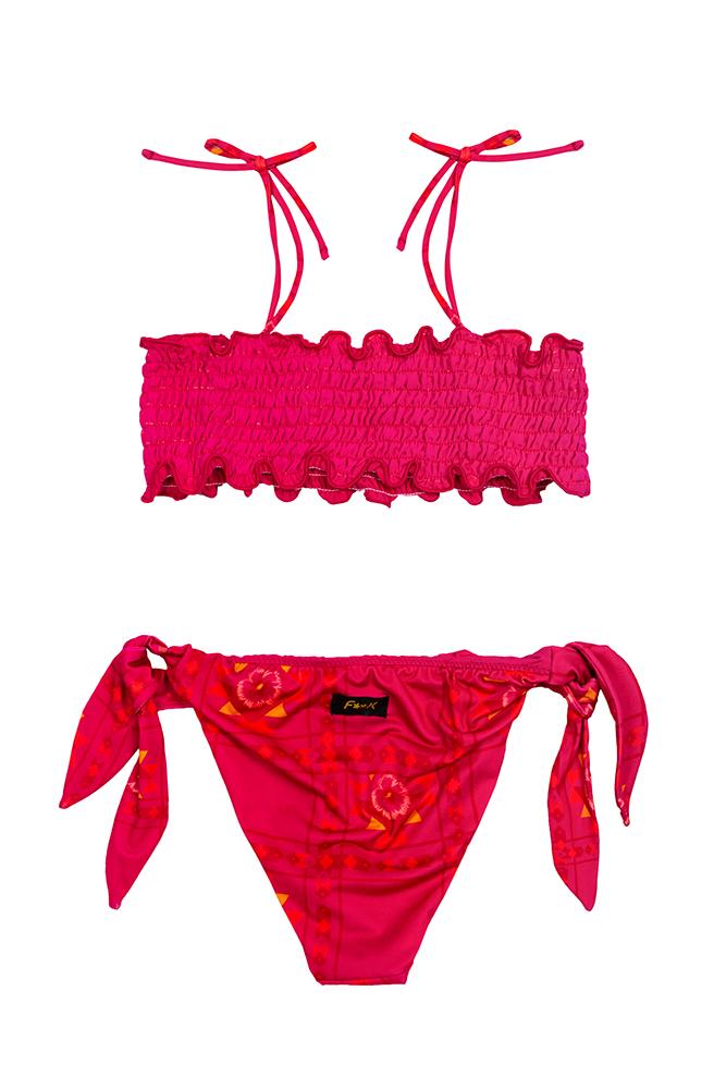 BIKINI FASCIA BAMBINA  FUCSIA