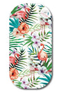 TELO MICROFIBRA UNISEX  VERDE EVERGREEN FLAMINGO VIBES 