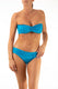 BIKINI Donna ROIDAL FASCIA Coppa C slip coprente Turchese