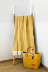TELO MARE COTONE UNISEX  GIALLO ATHENA TOURNESOL COMPTOIR DE LA PLAGE 