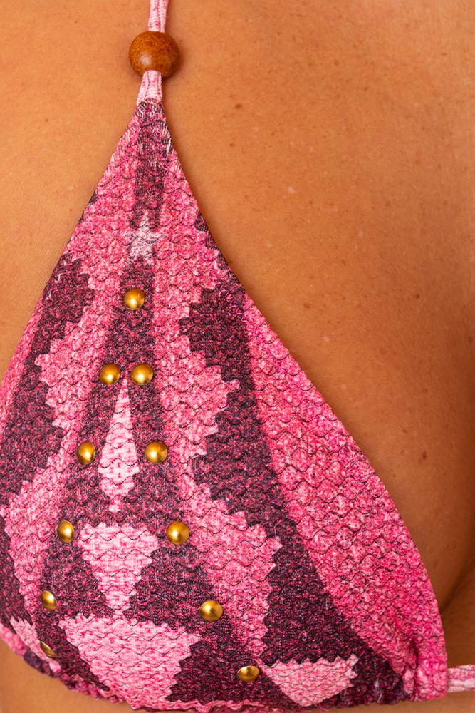 BIKINI TRIANGOLO DONNA  ROSA PF070S 028 PIN UP 