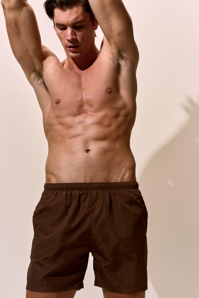BOXER MOLLA UOMO  MARRONE