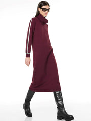 ABITO LUNGO DONNA BORDEAUX HA80 BORDEAUX VERDISSIMA 