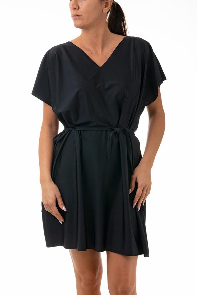 KAFTANO DONNA  NERO CLEO SUM NERO BE BEACH 