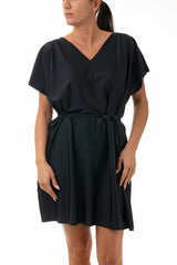 KAFTANO DONNA  NERO CLEO SUM NERO BE BEACH 