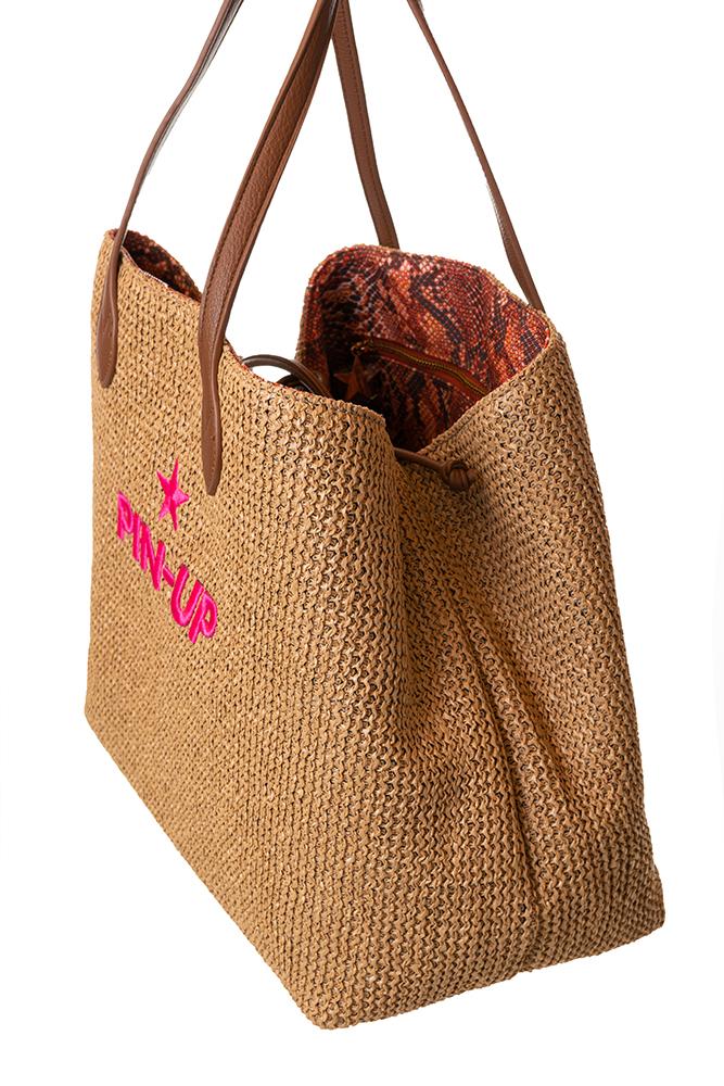 BORSA UNISEX  NATURALE PF307XB 012 PIN UP 