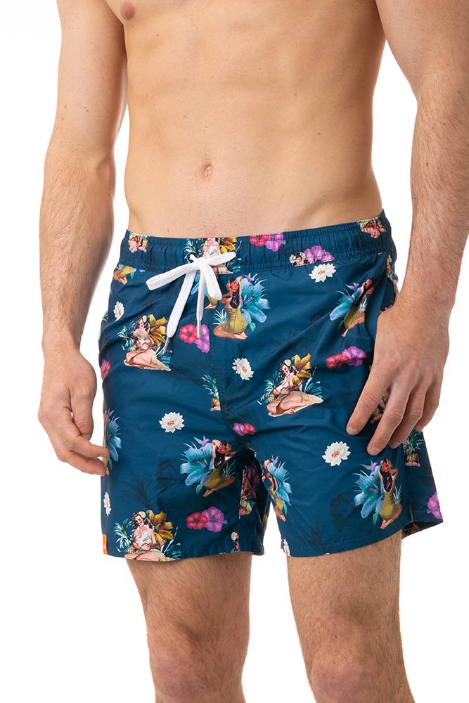 BOXER MOLLA UOMO  NAVY H33115 07NAVY SUN 68 