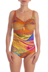 INTERO TAGLIO DONNA  GIALLO/ARANCIO 19P287D Q3 BERNE' MABEL 