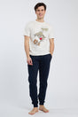 MAGLIA BIANCA UOMO 6812 DORMO SOLO HAPPY PEOPLE 