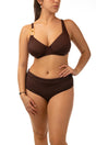 BIKINI Donna MARETTE FERRETTO Coppa C slip Alto Marrone