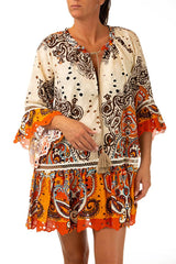 KAFTANO DONNA  ARANCIO V5001D INMA MISS BIKINI 