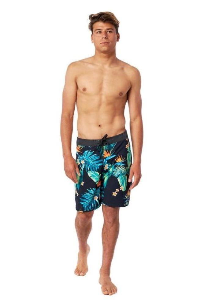 BOXER Uomo RIP CURL senza elastico  LUNGO Nero