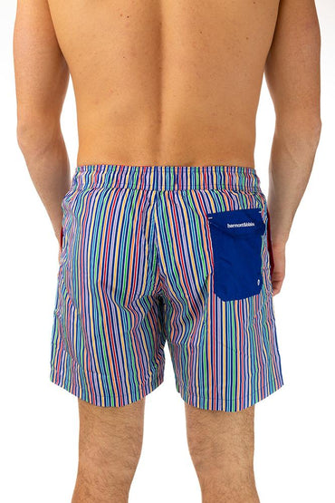 BOXER Uomo HARMONT&BLAINE con elastico  LUNGO Blu