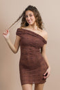 ABITO IN PIZZO DONNA MARRONE FK26-SW0206 BN FXXK 